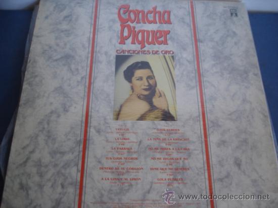 Discos de vinilo: CONCHA PIQUER   CANCIONES DE ORO - Foto 2