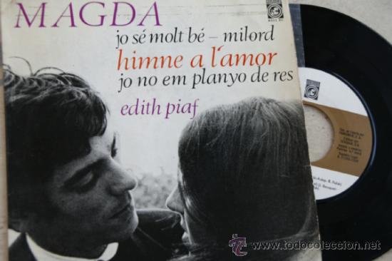 Disques de vinyle: MAGDA -EP -1965 -CANCIONES DE EDITH PIAF
