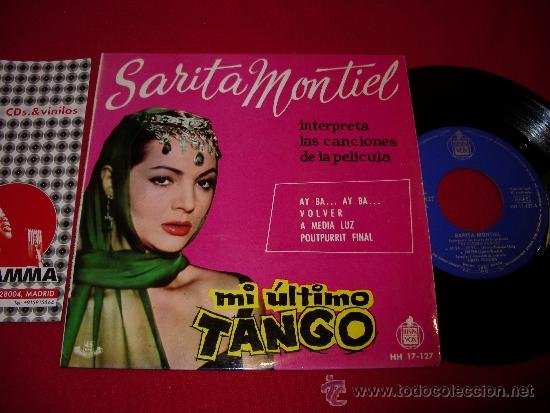 Discos de vinilo: Sarita Montiel   Mi ultimo tango     EP - Foto 1