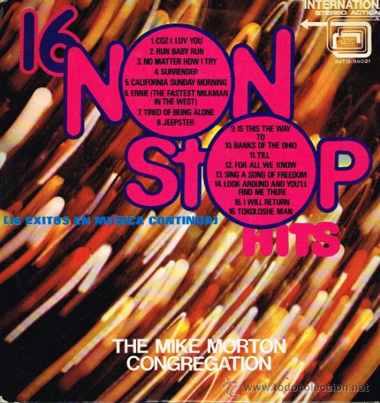Discos de vinilo: Mike Morton Congregation - 16 Non Stop Hits - Lp 1972 - Foto 1