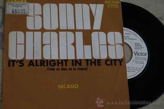 Discos de vinilo: SONNY CHARLES -SINGLE PROMO -1972 - Foto 1