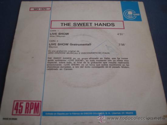 Discos de vinilo: THE SWEET HANDS   LIVE SHOW - Foto 2