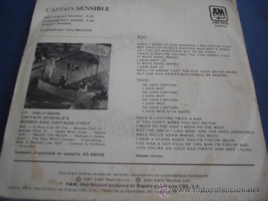 Discos de vinilo: CAPTAIN SENSIBLE   WOT! - Foto 2