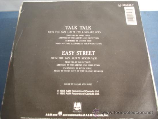 Discos de vinilo: THE ARROWS   TALKTALK - Foto 2