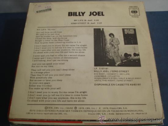 Discos de vinilo: BILLY JOEL   MI VIDA - Foto 2