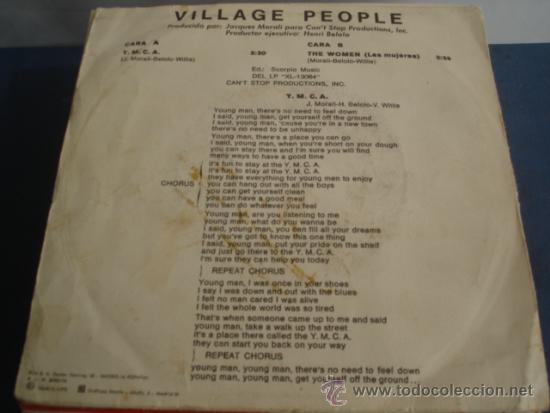 Discos de vinilo: VILLAGE PEOPLE   Y.M.C.A. - Foto 2
