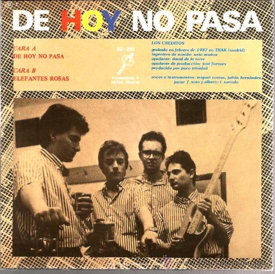 Discos de vinilo: SINGLE SINIESTRO TOTAL : : DE HOY NO PASA - Foto 2