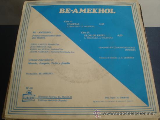 Discos de vinilo: BE-AMEKHOL   COMETAS - Foto 2