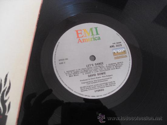 Discos de vinilo: DAVID BOWIE LP Lets Dance. Lets. Made in USA. US. 1983 - Foto 3