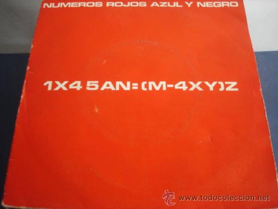 Discos de vinilo: AZUL Y NEGRO   NUMEROS ROJOS - Foto 1