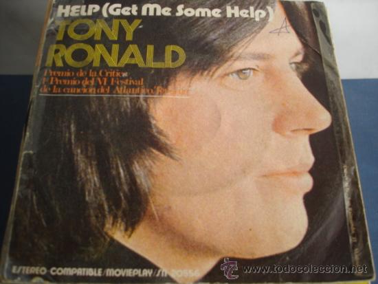 Discos de vinilo: TONY RONALD   HELP (GET ME SOME HELP) - Foto 1
