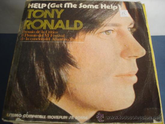 Discos de vinilo: TONY RONALD   HELP (GET ME SOME HELP) - Foto 2