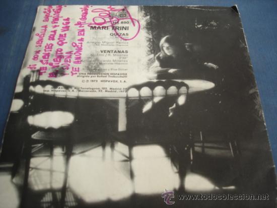 Discos de vinilo: MARI TRINI   QUIZAS - Foto 2