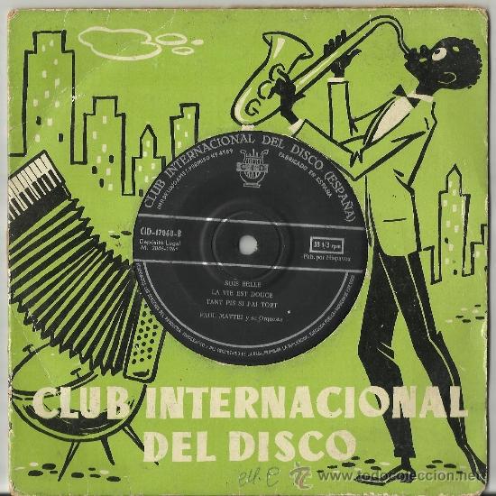 Discos de vinilo: paul mattei ep espa&ntilde;a 1961 - Foto 1