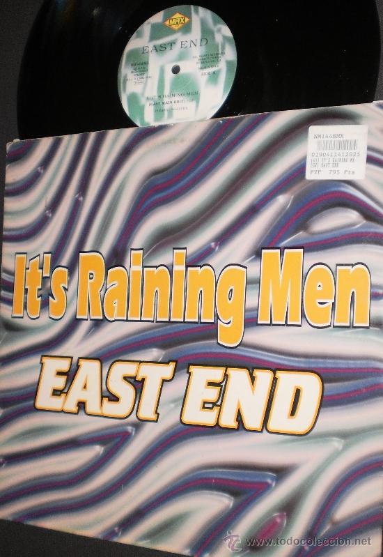 Discos de vinilo: east end maxi its raining men espa&ntilde;a 1996 - Foto 1