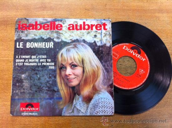 Discos de vinilo: ISABELLE AUBRET. LE BONHEUR. EP - Foto 1
