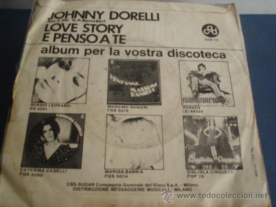 Discos de vinilo: JOHNNY DORELLI   LOVE STORY - Foto 2