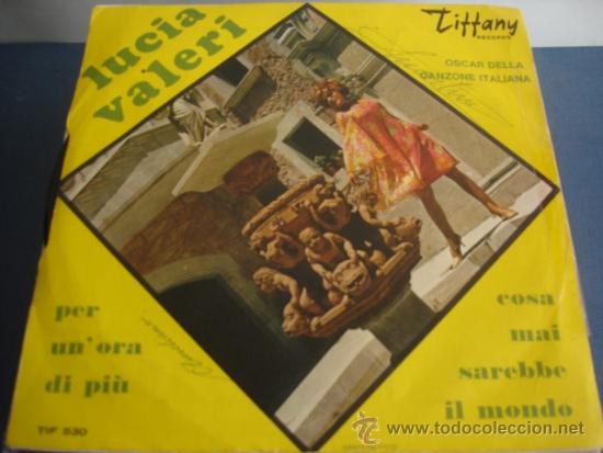 Discos de vinilo: LUCIA VALERI   PER UN&acute;ORA DI PIU - Foto 2