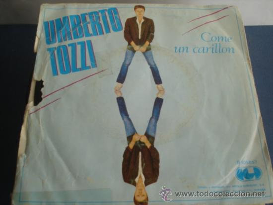 Discos de vinilo: UMBERTO TOZZI   Y EL AIRE QUE? / COME UN CARILLON - Foto 2