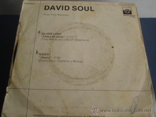 Discos de vinilo: DAVID SOUL   CHICA DE PLATA (SILVER LADY) - Foto 2
