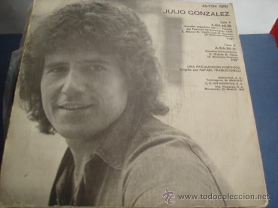 Discos de vinilo: JULIO GONZALEZ   A-BA-NI-BI - Foto 2