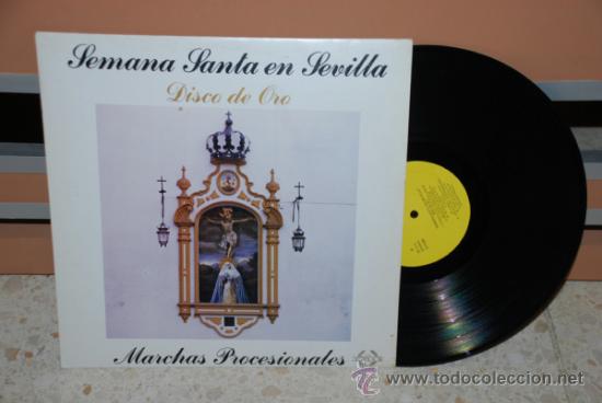 Discos de vinilo: DISCO VINILO LP MARCHAS PROCESIONALES &rdquo;DISCO DE ORO&rdquo; - Foto 3