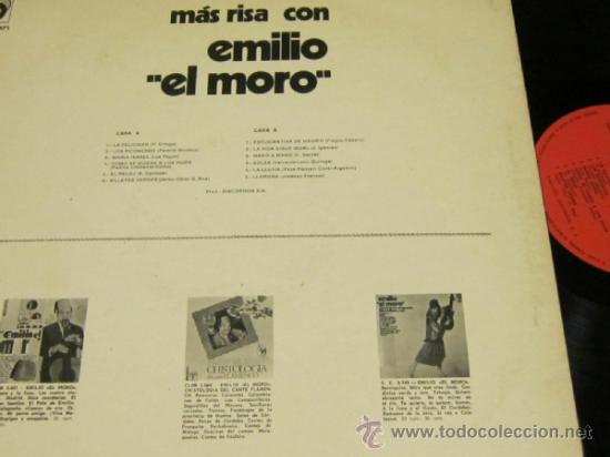 Discos de vinilo: EMILIO EL MORO - MAS RISA CON - LP - DISCOPHON 1971 SPAIN - Foto 2