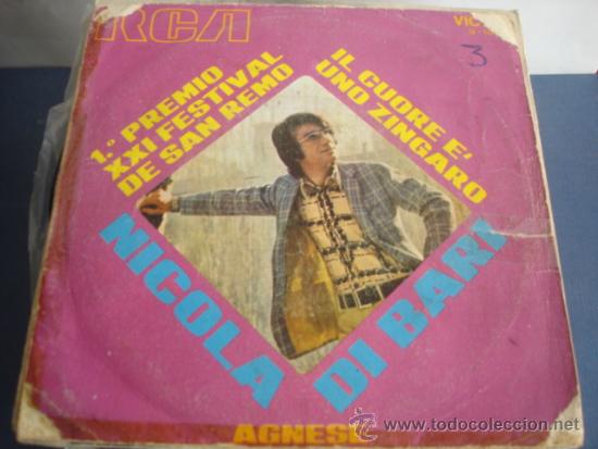 Discos de vinilo: NICOLA DI BARI   IL CUORE E&acute; UNO ZINGARO - Foto 1