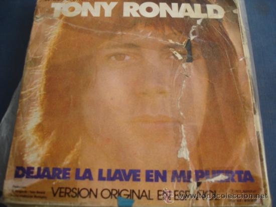 Discos de vinilo: TONY RONALD   DEJARE LA LLAVE EN MI PUERTA - Foto 2