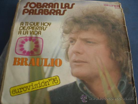 Discos de vinilo: BRAULIO   SOBRAN LAS PALABRAS - Foto 1