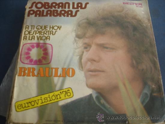 Discos de vinilo: BRAULIO   SOBRAN LAS PALABRAS - Foto 2