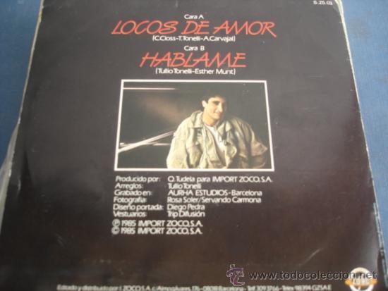 Discos de vinilo: ERNESTO   LOCOS DE AMOR  PROMO - Foto 2