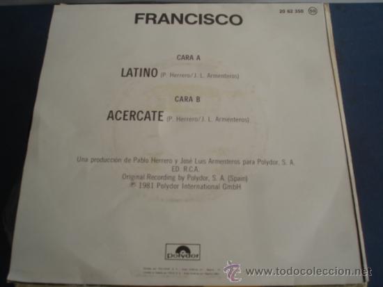 Discos de vinilo: FRANCISCO   LATINO - Foto 2