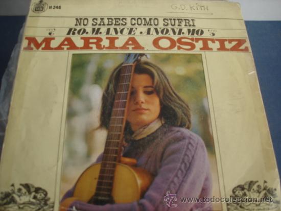 Discos de vinilo: MARIA OSTIZ   NO SABES COMO SUFRI - Foto 2