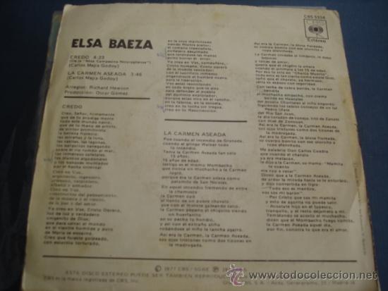 Discos de vinilo: ELSA BAEZA   CREDO - Foto 2