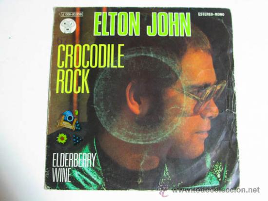 Discos de vinilo: Single ELTON JOHN, Crocodile Rock - Foto 1