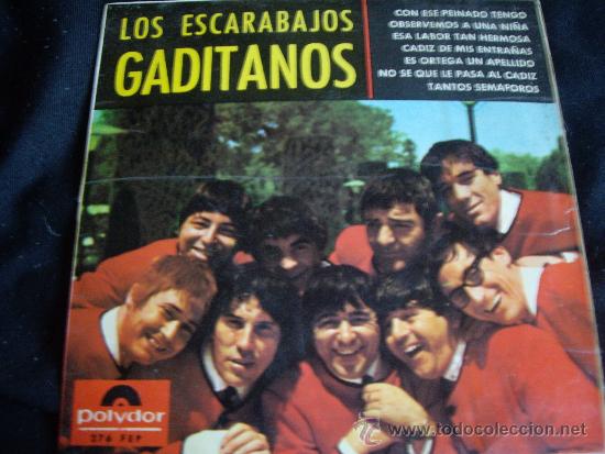 Discos de vinilo: LOS ESCARABAJOS GADITANOS-EP - Foto 1
