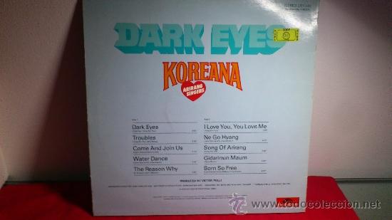 Discos de vinilo: Arirang Singers?&ndash; Dark Eyes - Koreana - Foto 3