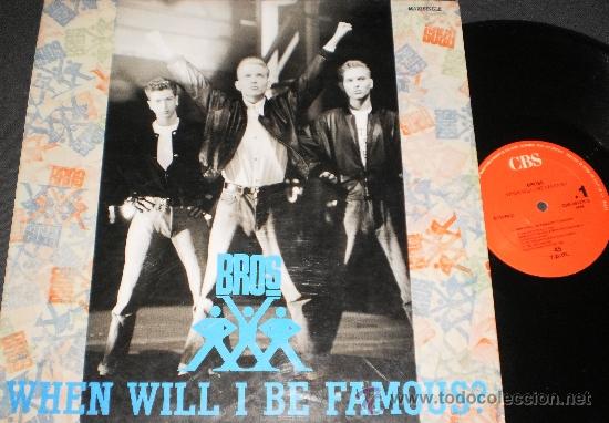 Discos de vinilo: bross maxi when will i be famous? espa&ntilde;a 1987 - Foto 1