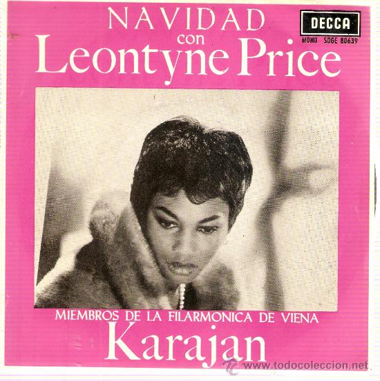 Discos de vinilo: EP NAVIDAD CON LEONTYNE PRICE CON KARAJAN - Foto 1