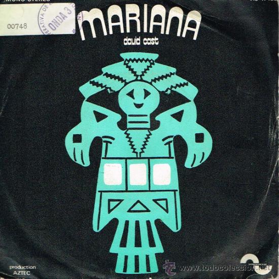 Discos de vinilo: David Cast - Mariana / Fancy Colours - Single 197? - Foto 1