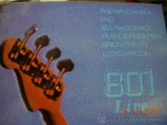 Discos de vinilo: Phil Manzanera 801 LP live - Foto 1