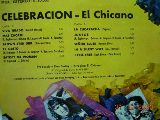 Discos de vinilo: El Chicano LP Celebration - Foto 2