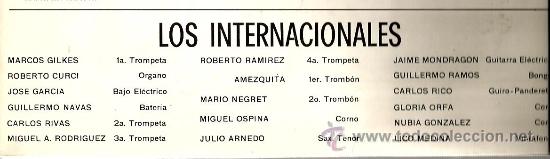 Discos de vinilo: LP LOS INTERNACIONALES : INTERPRETAN GRANDES EXITOS ( PUBLICADO POR DISCOS BAMBUCO ) - Foto 3