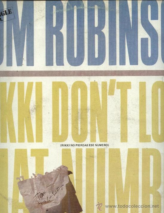 Discos de vinilo: Tom Robinson - Rikki don&acute;t lose that number - Foto 1