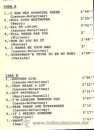 Discos de vinilo: LP THE BEATS ( TEMAS DE LOS BEATLES ) - Foto 2