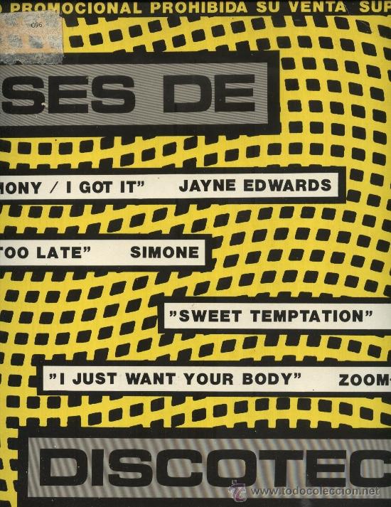 Discos de vinilo: Ases de Discoteca - Jayne Edwars, Simone, Gem, Zoom Zoom - Foto 1