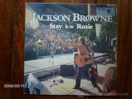 Discos de vinilo: jackson browne   -  stay  + rosie - Foto 1