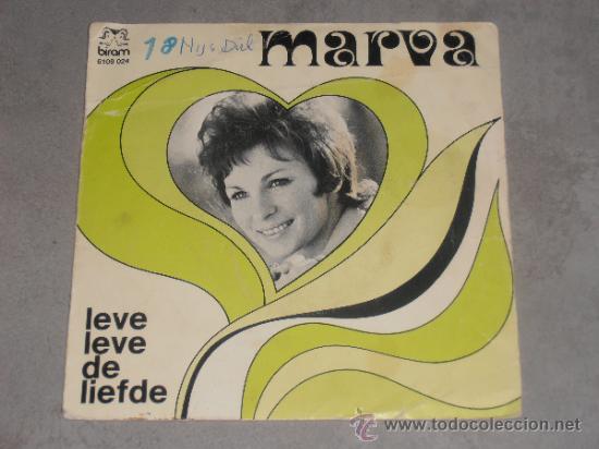 Discos de vinilo: MARVA - LEVE LEVE DE LIEFDE - SINGLE - Foto 1