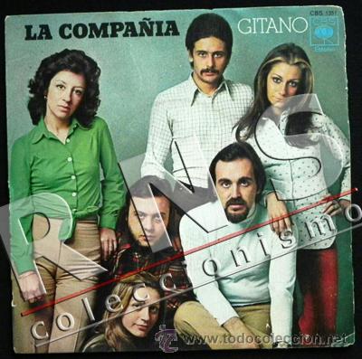 Discos de vinilo: LA COMPA&Ntilde;&Iacute;A GITANO DISCO DE VINILO 45 RPM GRUPO ESPA&Ntilde;OL PARECIDO A MOCEDADES M&Uacute;SICA FOLK A&Ntilde;OS 70